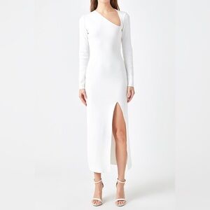 NWT- ENDLESS ROSE Cut Out Long Sleeve Maxi Dress